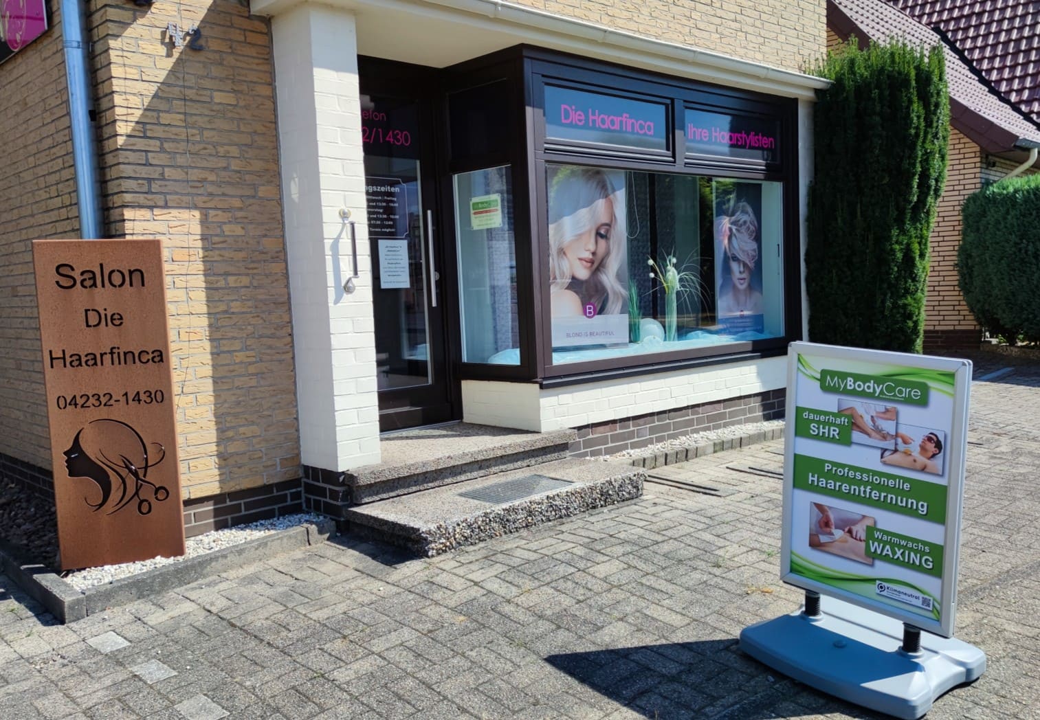 Außenansicht der Praxis MyBodyCare in Langwedel, Herrenkamp 42